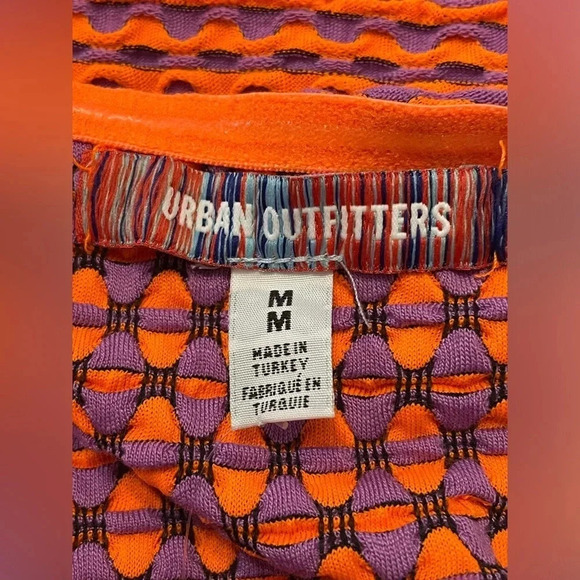Urban Outfitters Purple & Orange Kari Knit Tube Top Dress Medium - Picture 6 of 7